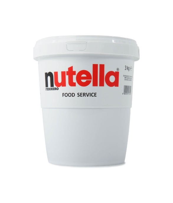 Nutella çikolata yayılmış 3kg Catering küvet-kakao ile Nutella fındık yayılması waffle ve krep için mükemmel bir tepedir