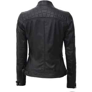 Hot Selling Design <b>Women</b> Leather <b>Jacket</b> Solid <b>Jacket</b> Wholesale <b>Women</b> Genuine Leather <b>Jacket</b> - Product Image 4