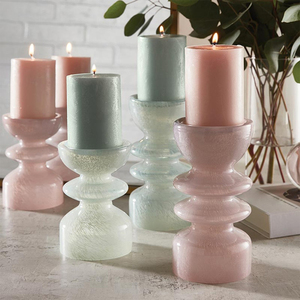 Latest Collection <b>Small</b> Pink <b>Candle</b> Stand for Home Decor and Tabletop Centerpiece - Product Image 6