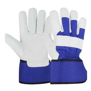 Vente en gros Gants de soudage de travail de sécurité longs en cuir de vache fendu résistant à la chaleur de 14 pouces pour soudeur - Product Image 1