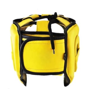 Casque de boxe en cuir OEM pour hommes - Logo/couleurs personnalisés, respirant, durable, réglable, léger - Product Image 3