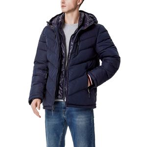 Doudoune personnalisée de haute qualité pour hommes avec rembourrage en duvet bulle Logo avant Design élégant - Product Image 6