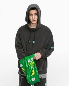 Suéter de mujer color sólido cuello redondo rizo personalizado al por mayor Sudadera con capucha de manga larga con gráfico de Anime japonés ropa - Product Image 2