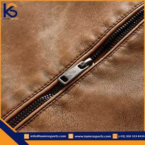 Chaquetas de Cuero Genuino Hechas en Pakistán 2026, Chaqueta de Cuero para Hombre Más Vendida al Mejor Precio - Product Image 5