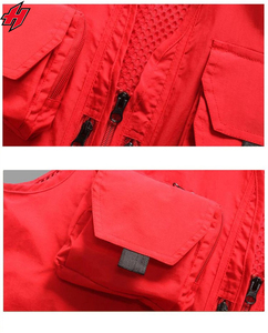 เสื้อกั๊กสำหรับผู้ชายเสื้อแจ็คเก็ตสีดำสำหรับผู้ชายเสื้อกั๊กสำหรับออกไปถ่ายภาพสำหรับออกกีฬากลางแจ้งแบบกำหนดเอง - Product Image 5