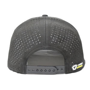 Casquette de baseball sportive imperméable en coton à 6 panneaux avec logo personnalisé et bordure plate réglable pour adultes unisexes - Product Image 2