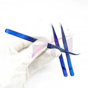 RMI Vente Chaude Produit Violet Plasma Couleur Enduit Diamant Grip Isolation Courbe Extension De Cils Pince À Épiler - Product Image 4