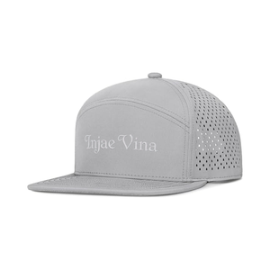 Casquette de golf à visière plate, logo brodé, snapback, imperméable, en gros, structurée, 6 panneaux, découpe laser, perforée, casquettes de sport - Product Image 6