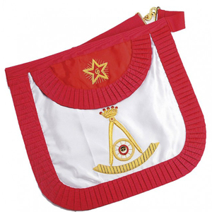 High Quality Leather Masonic Regalia <b>Apron</b> Custom Made Factory Embroidered Lace Best Quality for USA <b>UK</b> Canadian Freemasons - Product Image 5