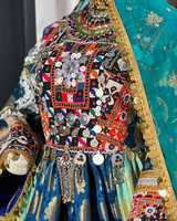 Nuovo arrivo Afghani Pakistani Wedding Party abiti da donna pesanti ricamati abiti Vintage bohémien realizzati in seta