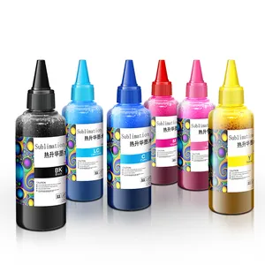 Encre d'impression par sublimation à jet d'encre numérique Offre Spéciale Encre à colorant par sublimation 100ml pour l'impression par transfert de chaleur pour le textile en tissu