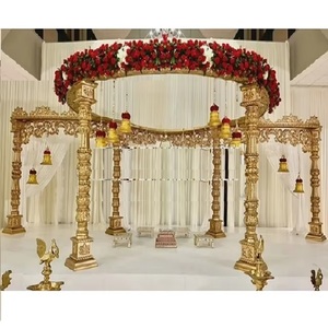 Hermosa boda Lavan Ceremonia Configuración Decoración Tendencia Matrimonio Pillion para British Best Fiber Mandaps Set Venta Clientes del Reino Unido - Product Image 1
