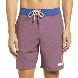 Shorts de bain pour hommes, imprimé vague océanique poussiéreuse, protection solaire UPF 50+, séchage rapide, respirant, coupe-vent, écologique, imperméable - Product Image 2