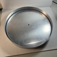 Jam Dinding Besar Berbahan Aluminium, Casing Logam Putar Kustom dengan Lapisan Anodize/Powder Coating, Bersertifikasi ISO9001, Merek Refine Model 1