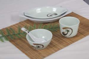 Assiette en <span class=keywords><strong>mélamine</strong></span> de 8/9/10 pouces en forme de <span class=keywords><strong>bateau</strong></span> japonais Assiettes de fruits pour marmites chaudes Assiettes de service <span class=keywords><strong>Vaisselle</strong></span> de restaurant réutilisable incassable - Product Image 3