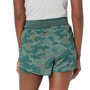 กางเกงขาสั้นผ้าเฟรนช์เทอร์รี่สำหรับผู้หญิงใส่สบายระบายอากาศได้ดีผ้าคอตตอนดีไซน์เชือกรูดสำหรับวิ่ง/ลำลองทรงสูง - Product Image 2