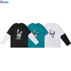 T-shirt à manches longues pour homme en coton délavé personnalisable, imprimé par transfert numérique direct (DTG), 220 grammes, double couche, design imprimé à l'écran - Product Image 3