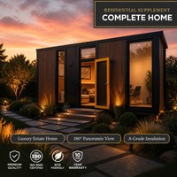 Suite d'accompagnement modulaire préfabriquée pour personnel de soins à domicile – Unité autonome pour jardin