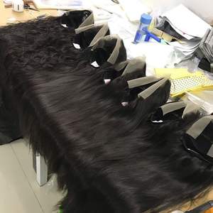 100% naturel vente chaude vendeur de cheveux indiens bruts et exportateur d'Inde - Product Image 2