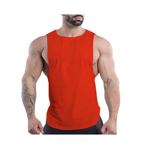 Prix de gros, débardeur de course à pied en tissu de coton doux avec logo imprimé personnalisé, vêtements de sport athlétique, vêtements de fitness, débardeur pour homme - Product Image 5