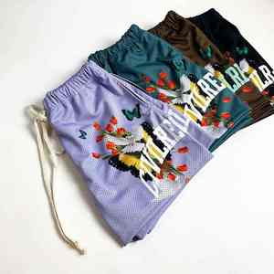 <b>Men's</b> Casual Fitness Gym <b>Shorts</b> 100% Cotton Solid Pattern <b>Lightweight</b> Breathable Polyester Mesh Mid Waist Drawstring 7 Inch Zip - Product Image 6