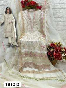 Nouveaux costumes pakistanais en organza avec broderie lourde, vêtements traditionnels indiens pour femmes, vêtements de fête, prix bas, robe salwar - Product Image 3