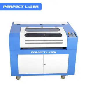 Máquina de gravação e corte a laser Perfect Laser - 40w 50w 60w 6040 600mm * 400mm, vidro de mesa pequeno, PVC, madeira, papel, co2