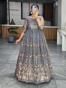 Heavy Fox Georgette bordado trabajo largo Anarkali traje para mujer boda función tradicional vestidos de fiesta con Salwar Kameez - Product Image 2