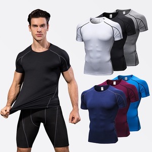 Ropa para correr de verano para hombre impresa en 3D camisas de gimnasio ligeras personalizadas de calidad superior transpirable de manga corta Rash Guard - Product Image 5