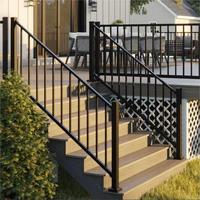 Rampe de balcon en aluminium thermolaqué durable, robuste, pour usage résidentiel et commercial, 36/42 pouces