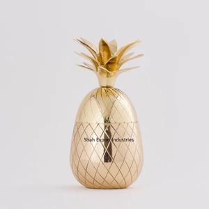 <b>Silver</b> Finished Pineapple Shape Metal Wax Filled Votive for Home Tableware Lighting Decoration Handmade Votive - Product Image 2