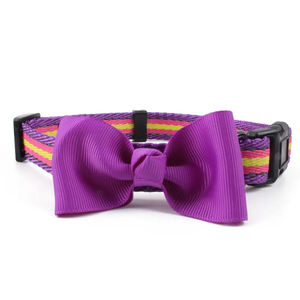 Collar de lazo de nailon suave y ajustable para perro, accesorio personalizado de lujo, de la mejor calidad, venta al por mayor - Product Image 2