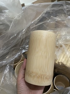 Customized Eco-friendly Bamboo Tumbler 99 <b>Gold</b> Natural Drinking <b>Mug</b> with Lid Reusable Travel Tea Cup & Saucer Trusted Supplier - Product Image 5