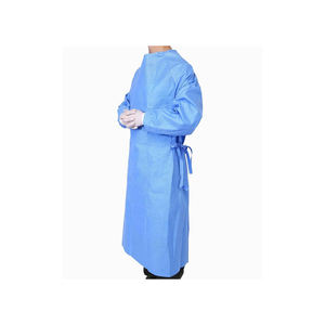 Bata de Paciente Desechable Azul Oscuro de TNT Hospital, Fabricada en Polipropileno No Tejido SMS, con Costuras Reforzadas y Protección contra Vapores de Nivel A - Product Image 3