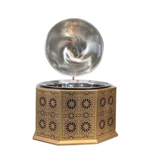 Modern Gold Stainless Steel Round Chafing Dish With Hanging Food Warmer For Hotel <b>Buffet</b> Catering Wedding & Party Events - Product Image 4