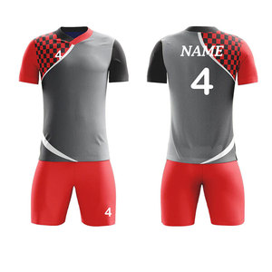 Maillot de Football à Sublimation, uniforme de Football imprimé, vente en gros, Design personnalisé, uniforme de Football en couleur unie - Product Image 4