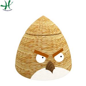 Cesta de almacenamiento de ratán con diseño tejido, diseño flexible ecológico, bonita cara de oso, Material de bambú, habitación de niños, cocina, decoración del hogar - Product Image 5