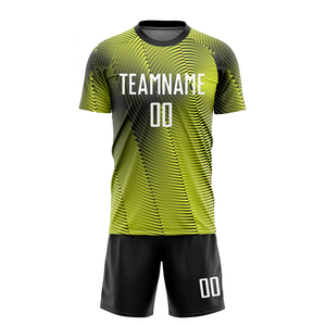 Nombre personalizado Tailandia Euro Club Fútbol Jersey Conjuntos Manga corta 100% Poliéster Transpirable Ligero Logotipo frontal - Product Image 3