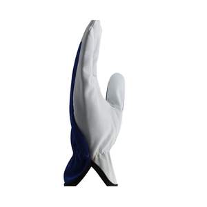 Gants mécaniques respirants de protection des mains de travail industriel bleu blanc gants d'assemblage enduits de sable légers flexibles - Product Image 2