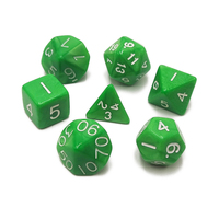 Ensemble de 7 dés polyédriques en cristal bleu personnalisés pour Dungeons and Dragons