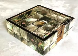 Ensemble de sous-verres élégants en nacre Vaisselle en coquillage faite à la main pour le salon ou la table à manger Décoration intérieure à bas prix - Product Image 4