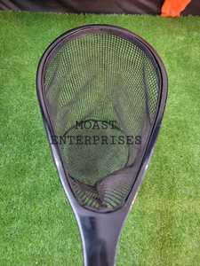 Vente en gros Filet de pêche à la truite Filet de pêche à la mouche Cadre en bois Filet d'atterrissage de poisson avec maille en caoutchouc souple transparent - Product Image 4