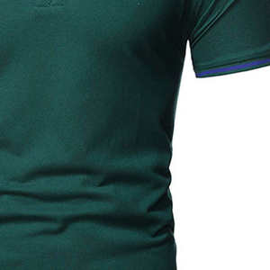 Polo homme 2026 de haute qualité, coupe ajustée, en coton, à manches courtes, décontracté et respirant, avec contraste de couleurs, pour le golf - Product Image 5