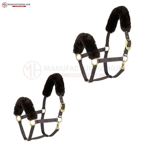 Vente en gros, licous personnalisés pour chevaux, tête de nez rembourrée, licous rembourrés confortables, réglables - Product Image 4