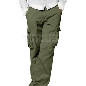 กางเกงคาร์โก้ขายดีสำหรับผู้ชาย ผ้าฝ้าย 100% เป็นมิตรกับสิ่งแวดล้อม ระบายอากาศได้ดี สวมใส่สบาย เอวกลาง ทรงตรง ลวดลายแบบวินเทจ น้ำหนักเบา เหมาะสำหรับกิจกรรมกลางแจ้ง - Product Image 2