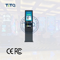 Kiosque de paiement automatique pour le rachat de billets, écran tactile, paiement en espèces et en pièces, avec scanner de code QR, pour jeux de compétences en ligne