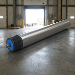 Rodillo Transportador con Carcasa de Plástico Resistente al Aceite, Accionado por Polea con Ranuras en V, Tipo Silencioso, para la Industria Alimentaria y Electrónica, con Bola de Acero para Tuberías - Product Image 1