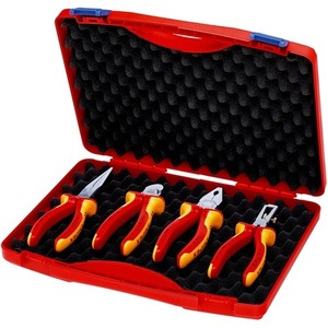KNIPEX 4-Piece Compact <b>Pliers</b> <b>Set</b> VDE Certified Plastic Case for Knives & Tools - Product Image 1
