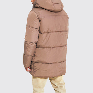 Veste en duvet pour homme de haute qualité OEM personnalisée, vêtements en duvet matelassé pour homme, vêtements imperméables, manteau d'hiver avec capuche, veste pour homme - Product Image 2