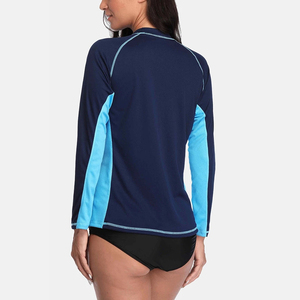 Women's Long Sleeve Rash Guard Quick Dry UV UPF 50+ Sun Protection Compression Shirts Custom Swimming <b>Surfing</b> T-shirts Top - Product Image 6